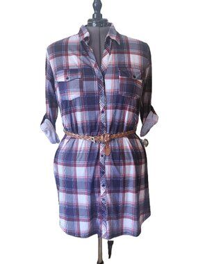 Next Generation Plaid Shirtdress SZ 2X